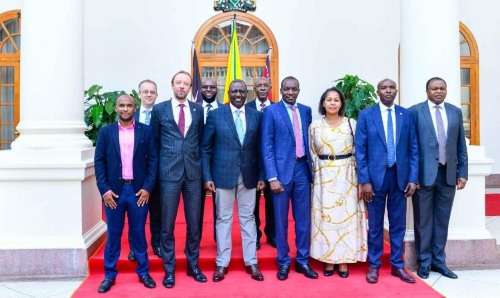 Members of the Kenyan Cabinet stood together.