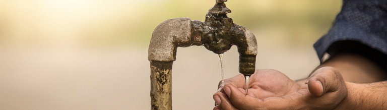 Water tap in Africa