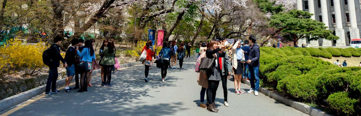 Students form South Korea