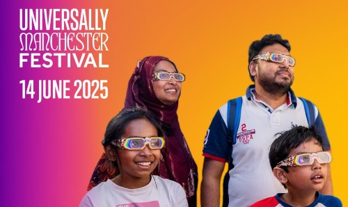 Universally Manchester Festival graphic 2025.