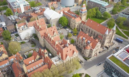 The University of Manchester aerial view of campus