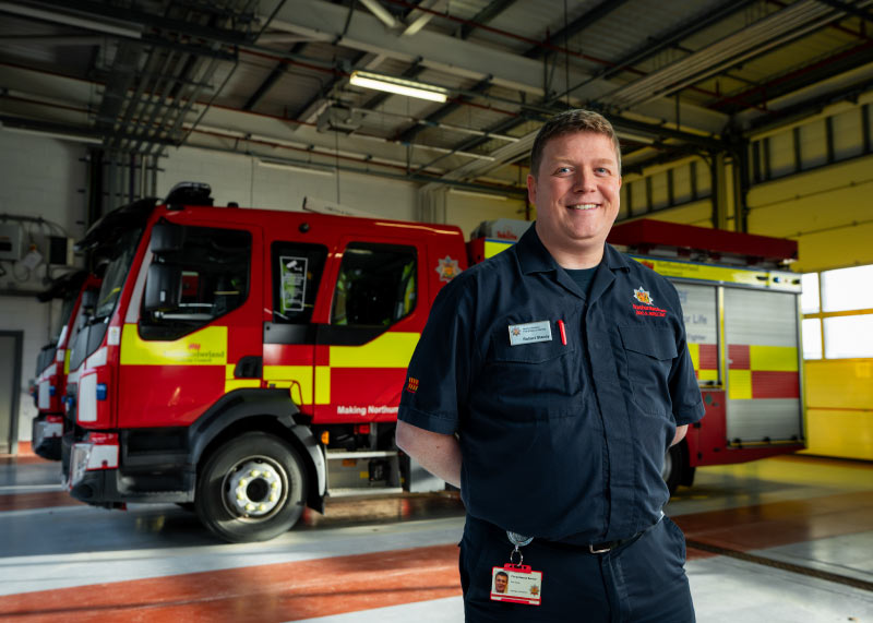 Robert Stacey, Wildfire Team Leader and Project Officer, Northumberland Fire and Rescue Service.