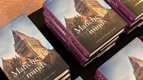 Copies of the 'Manchester minds' book