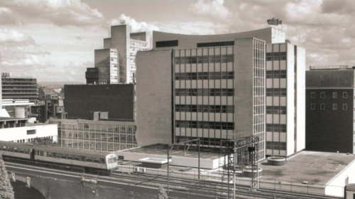 An old image of UMIST campus.
