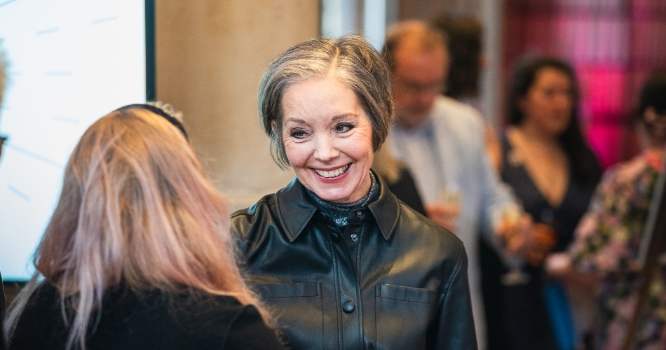 Guests mingling at Christie's Bistro.