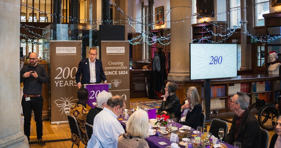 Professor Duncan Ivison speaks at the Bicentenary Way launch event.