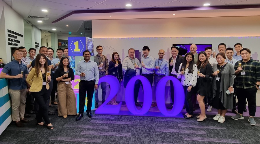 A bicentenary reception in Singapore.