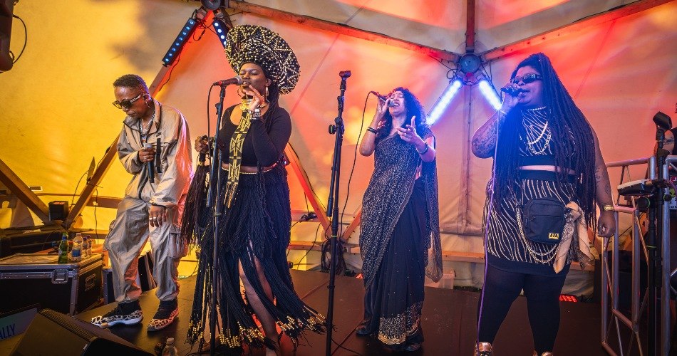 GRRRL performing at Universally Manchester Festival.