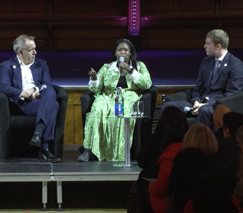 Professor Duncan Ivison, Naa Acquah and William McArthur.