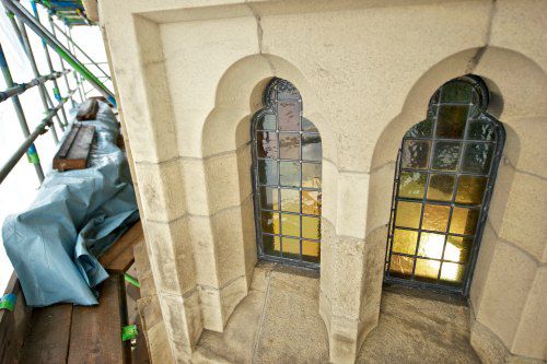 Arch tower window