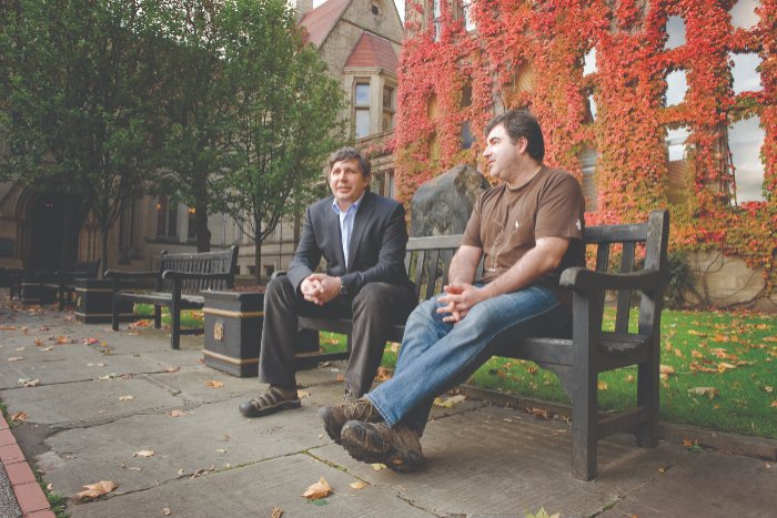 Sirs Andre Geim and Kostya Novoselov