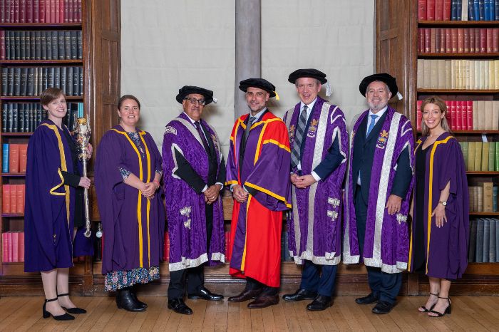 Pep Guardiola in ceremonial robes