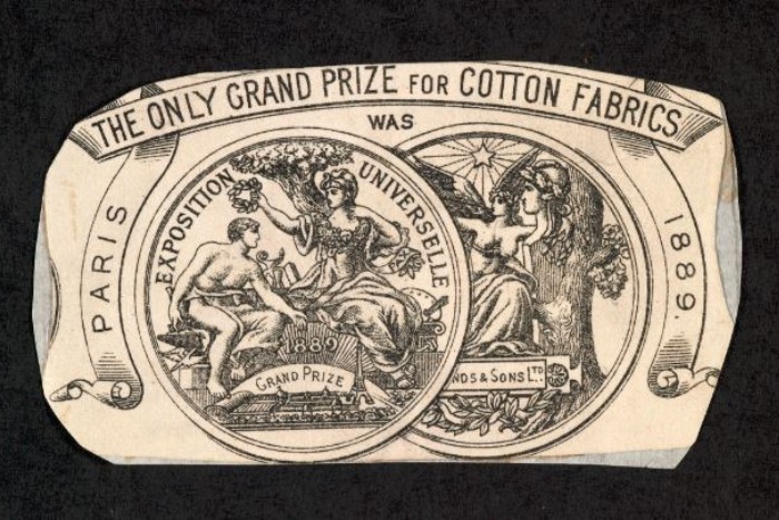 An example trademark for Rylands & Sons Ltd., John Rylands’ textile business, Rylands and Sons Archive: RYL/1/3/2
