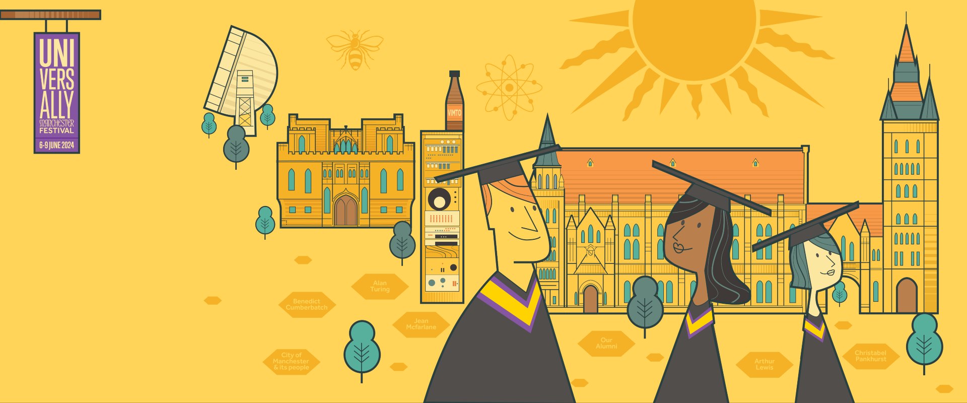 Bicentenary celebration illustration