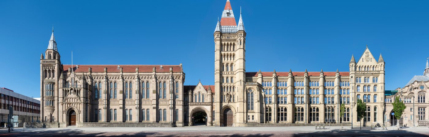 View of The University of Manchester and Manchester Museum from Oxford Road 