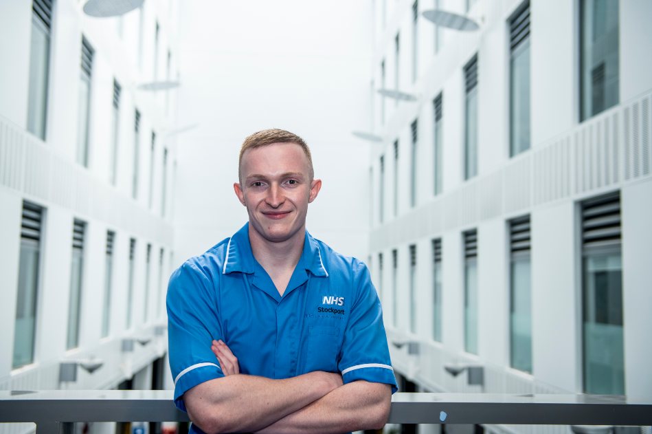 Manchester Nursing graduate, Adam Mellor.