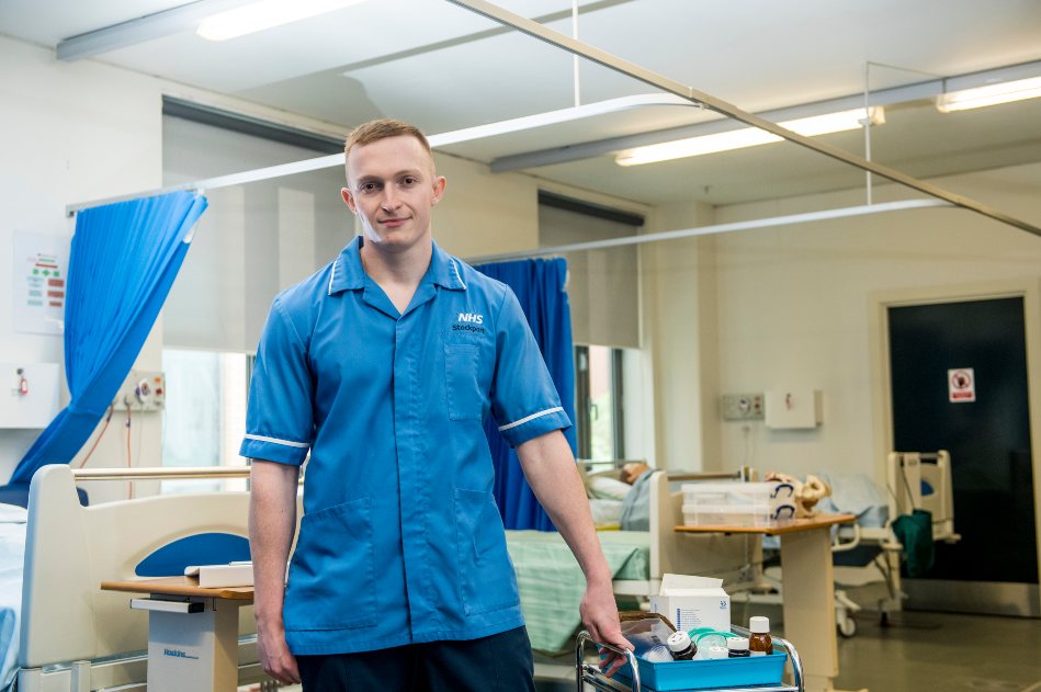 Manchester Nursing graduate, Adam Mellor.