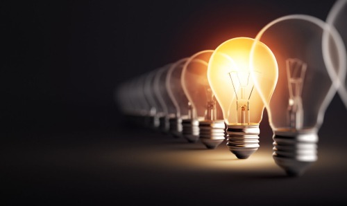 Lightbulbs to reflect bright ideas