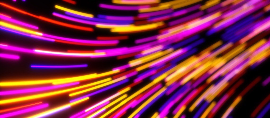 Abstract image of neon energy lines