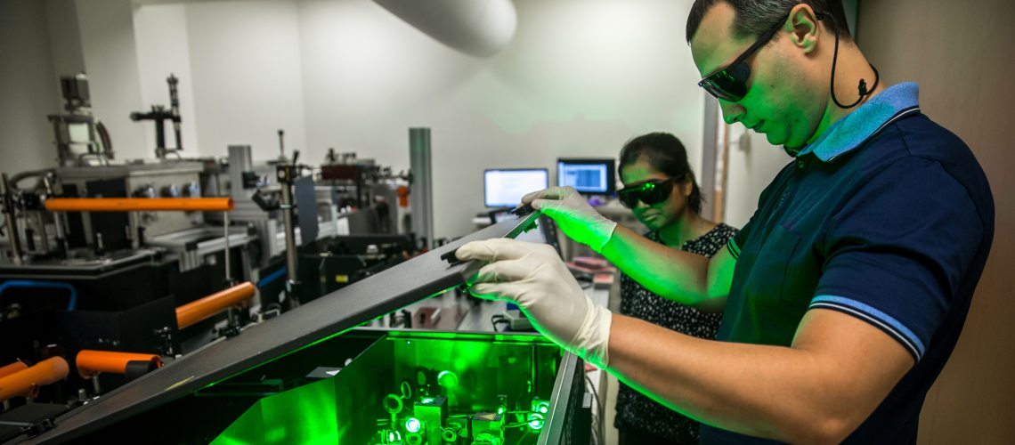 Researchers using high frequency laser