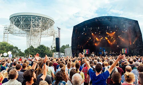 Bluedot festival at Jodrell Bank