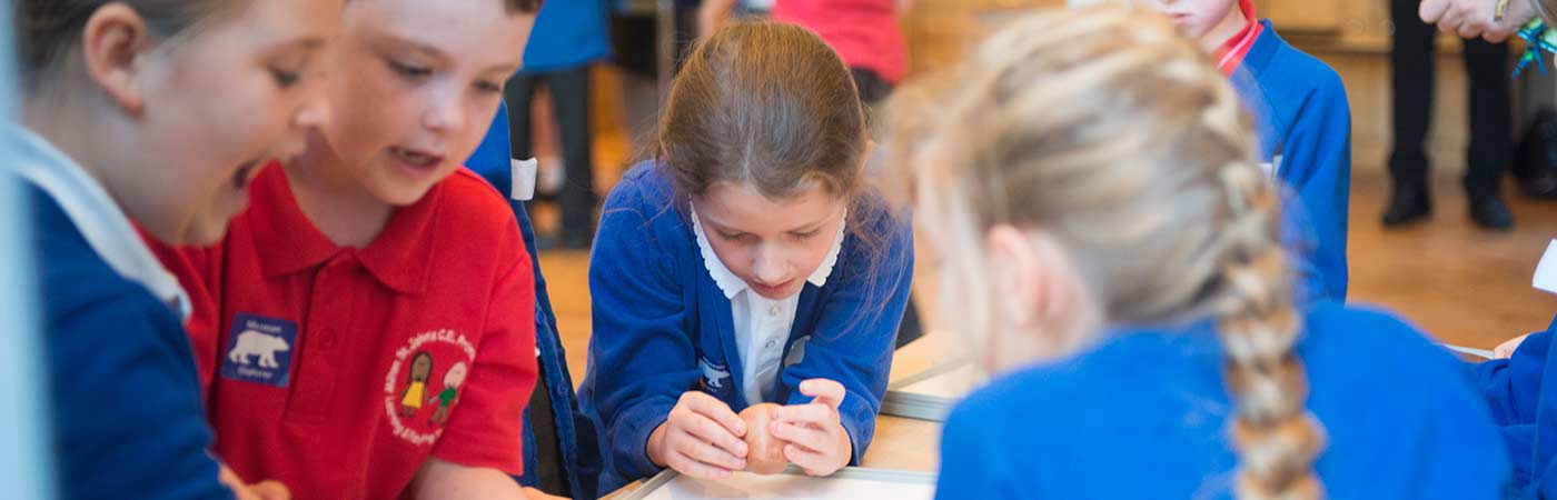 Schoolgirl at Manchester Museum