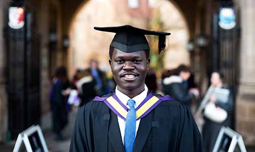 Felix, a donor-funded Master's student