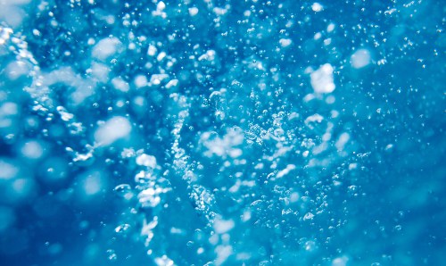 Close up of water bubbles