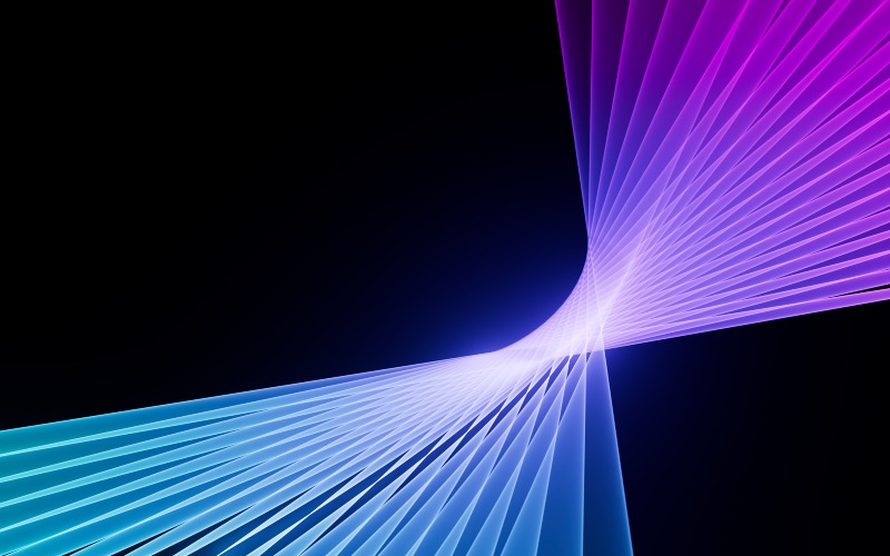 Abstract image of lines of light coming together, representing collaboration