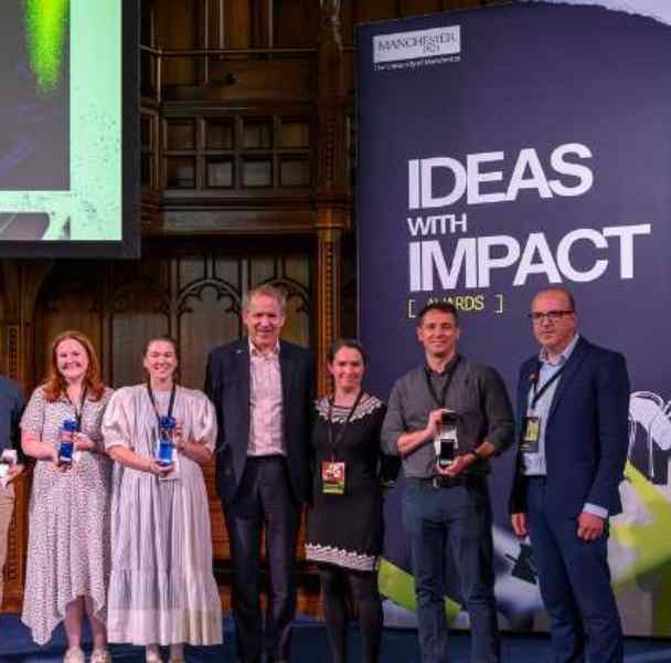 Ideas with Impact award winners on stage
