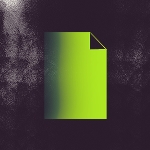 Icon of a document on a dark grainy background