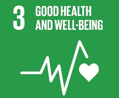 SDG poster for Good health and wellbeing
