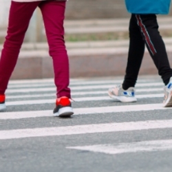 Young people walking