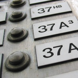 Flat numbers on intercom