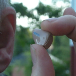 Man with hearing aid