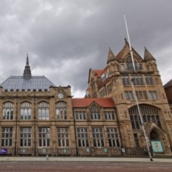 External shot of Manchester Museum from Oxford Road.