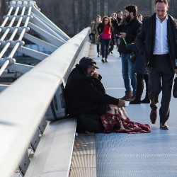 Homeless man - iStock / wcjohnston