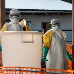 Health workers in Ebola pandemic