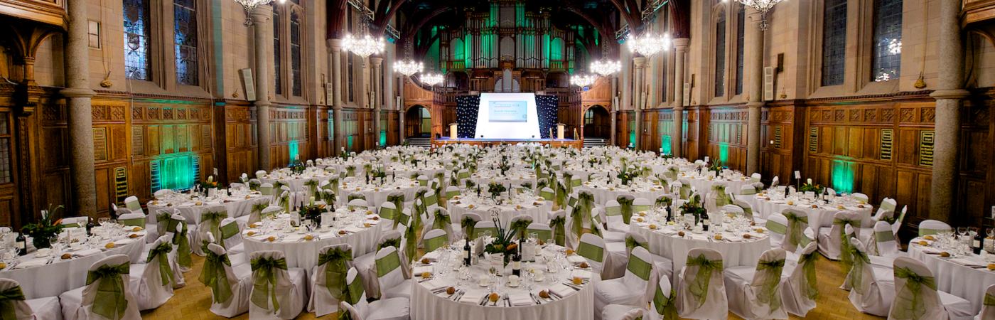 Whitworth Hall Green Gown dinner