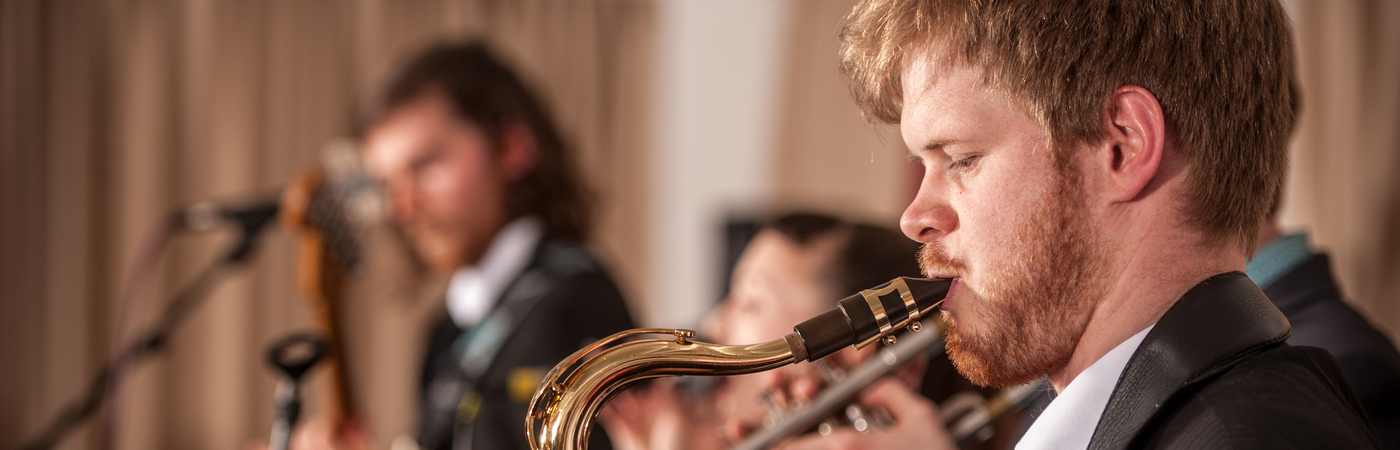 Man playing sax