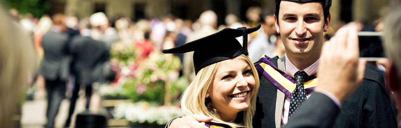 Students at graduation