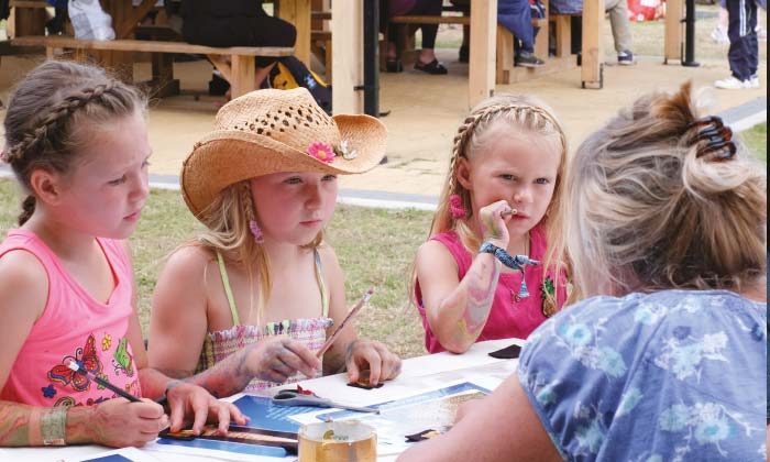 Children at bluedot taking part in science workshop