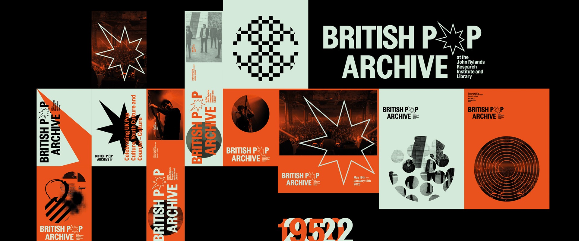 An illustrative collage advertising The British Pop Archive