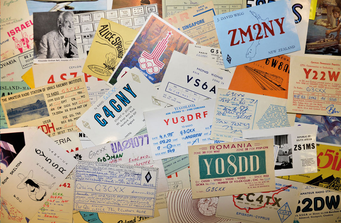 Selection of QSL postcards