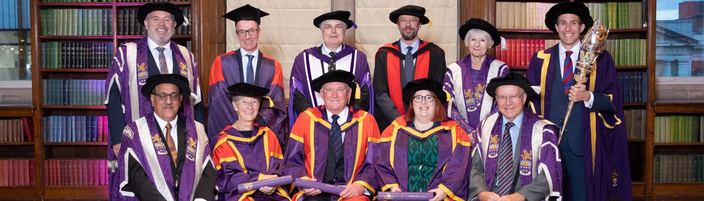 Group of honorary graduands from The University of Manchester