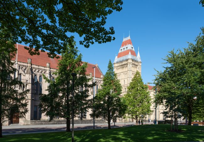 University of Manchester shot from Oxford Road 