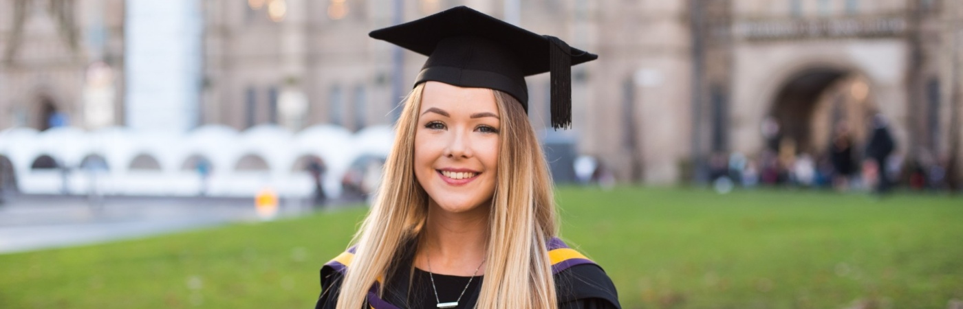 Lucille Noone, graduating in Nursing.