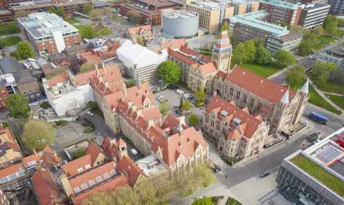 View of Manchester campus from above