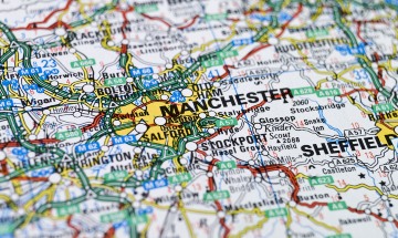 Map of Manchester.