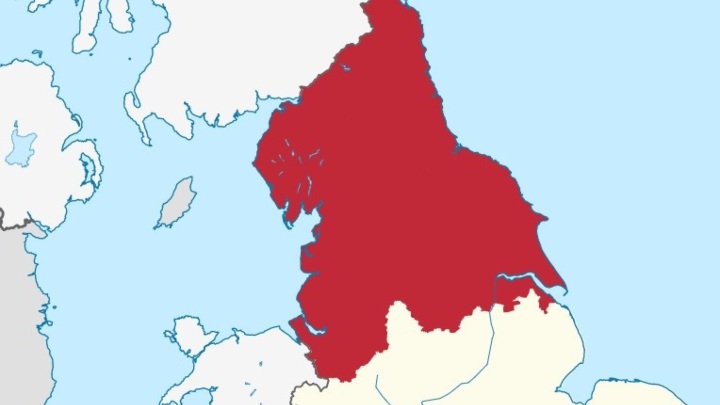 Map highlighting the north 
